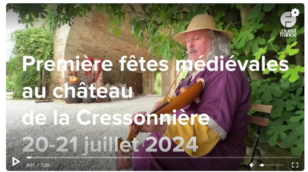 Les premières fêtes médiévales de Cezais au Château de la Cressonnière