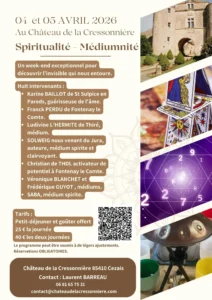 Flyer Weekend Spiritualité et mediumnité