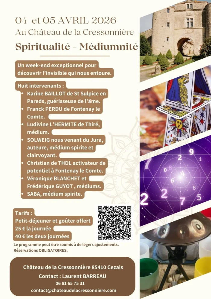Flyer Weekend Spiritualité et mediumnité